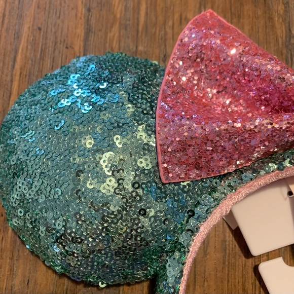 Disney Parks Pink Sugar Rush Minnie Mouse Ears Limited Bow Sequins Headband - Picture 6 of 10